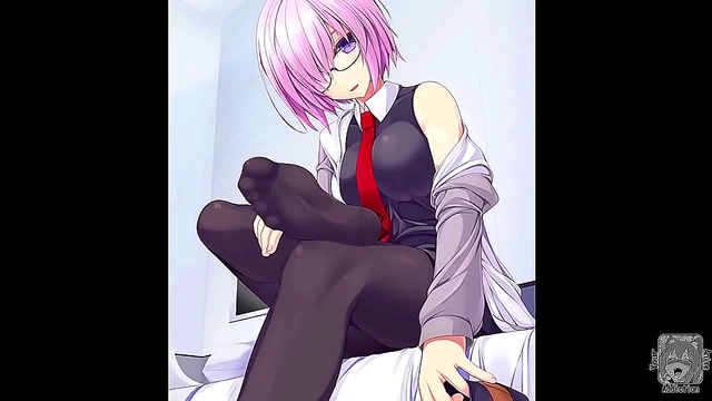 Sultry Anime Babe Entices with Steamy Foot Worship Fun