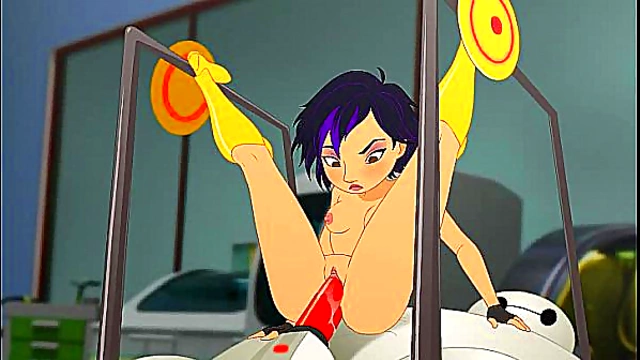 Baymax’s Heroine Finds Bliss Riding a Massive Cock in Big Hero 6 Scene