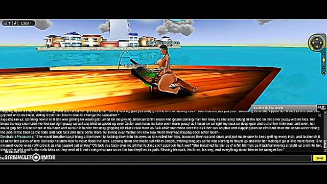 3D hentai couple enjoys intense boat sex adventure for ultimate DP fun