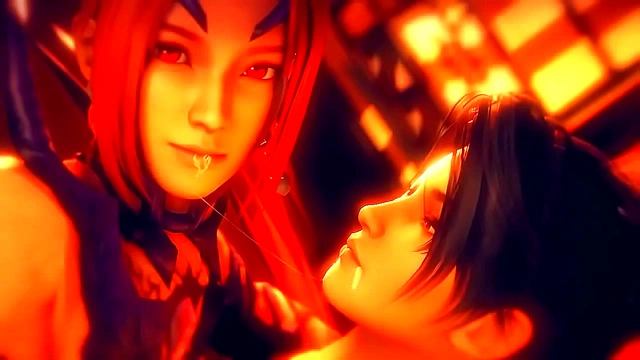 StepMomiji Battles Demon for Ecstatic Pleasure in 3D Anime Adventure