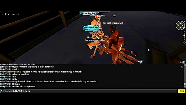 Nicky V Finds Ecstatic Pleasure in a Wild 3D Hentai Gangbang Adventure