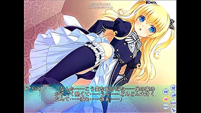 Alice Commands Pleasure with Seductive Footjob in Harem hentai Scene