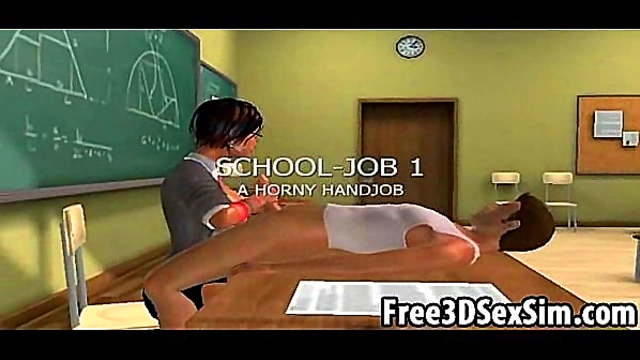 Sultry 3D Cartoon Seductress Delivers Intense Blowjob & Hardcore Anime Sex