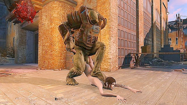 Petite Hentai Teen 18+ Finds Pleasure with Fallout Monster’s Rough Affection