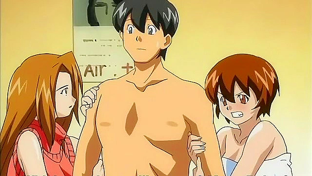 Busty Hentai Girls 18+  Battle for Pervy Guy’s Attention in Steamy Threesome