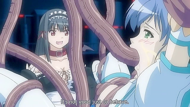 Maid Finds Pleasure as Demon Tentacles Explore Every Inch of Her Body