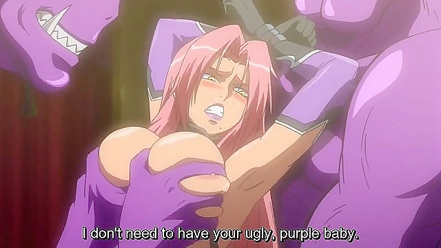 Busty Slave Endures Monster Pounding Amidst Evil Onlookers' Pleasure