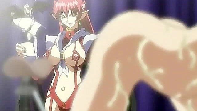 Succubus Chains Slave to Chair and Seductively Milks Her Huge Tits