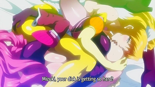 Lesbian Magical Girls 18+ Utea Grows a Dick and Fucks Busty Friend in Hot Hentai Scene