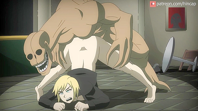 Futa Monster With Big Purple Dick Attacks in Parasite Eve-The Stranger Scene