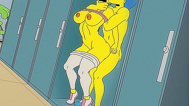 Bart Takes Marge Simpson Roughly in passionate Locker Room Encounter
