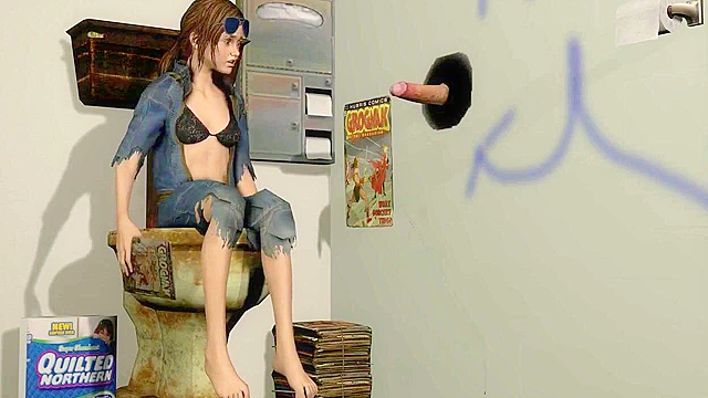 Ellie Takes On the Gloryhole with Satisfying Blowjob and Creampie Finish