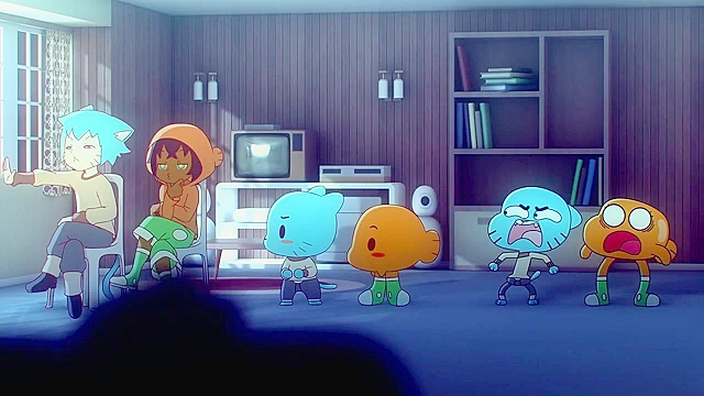 Gumball's Friends Engage in Steamy Lesbian Romance on the Couch