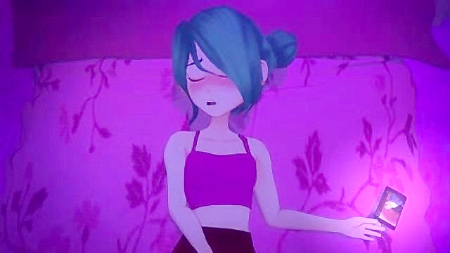 Meru the Succubus Fantasizes About Cute Guys While Masturbating in School Uniform