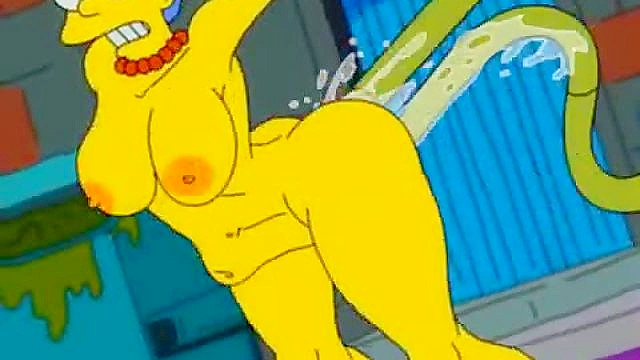 Marge Simpson Finds Alien Pleasure in Dark Alley Encounter