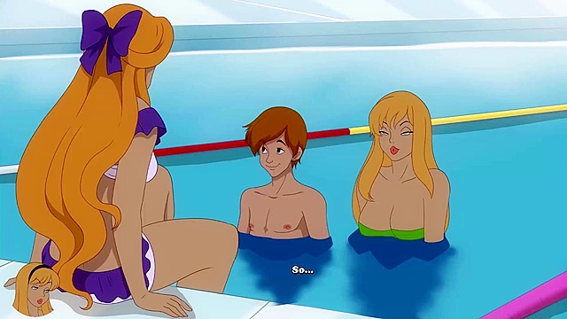 Public Pool Passion – Milftoon Babes Engage in Steamy Cartoon Sex Adventure