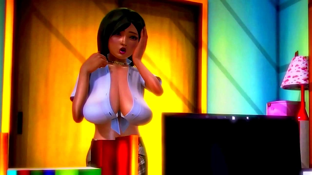 Shy Nerd Succumbs to busty Cousin’s Tempting Advances for Intimate Fun