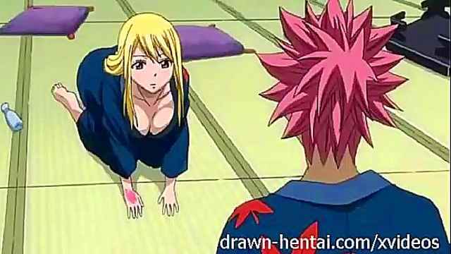 Natsu Satisfies Lucy's Desires with His Massive Member in Steamy Hentai