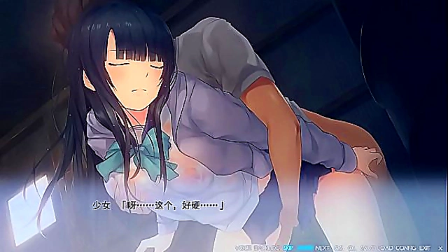 Uniformed Gets Naughtily Playful in Steamy Anime H-Game Scene