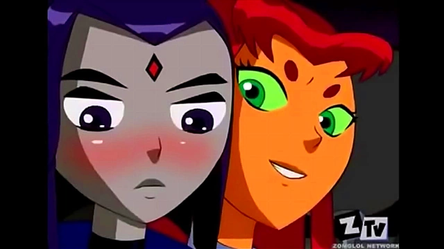 Starfire and Raven Unite for Steamy Hentai Pleasure