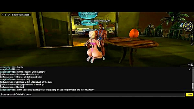 Asian Gold Anime Babe Enjoys Intense 3D Cartoon Action
