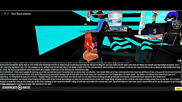 Starfire Ignites Passion While Battling Nightwing in Sultry 3D Anime Encounter