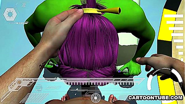 Bizarre Anime Dude Ravishes 3D Alien’s Tits and Pussy in POV Action Feast