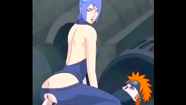 Konan Seduces Pain with Hot Riding Action in Steamy Hentai Scene