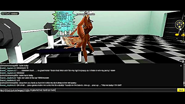 15-Minute 3D Hentai Gym Sex Escapade with Game-Style IMVU Characters