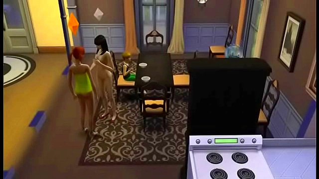 Passionate Lesbian Adventure With Attractive Cartoon Girls 18+  in Sims Anime
