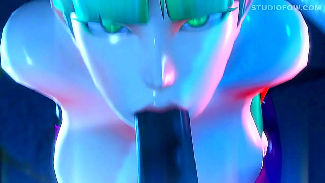 Seductive Succubus Enjoys Rough 3D blowjob & Deepthroat for Spooky Creampie Fun