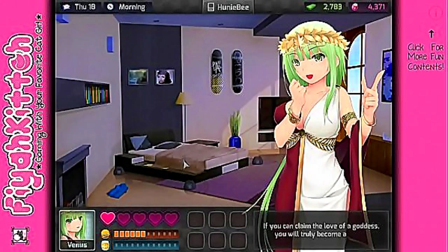 HuniePop Girls 18+ Tempts Gamer for Steamy In-Game Romance