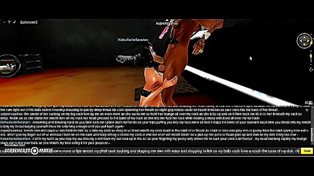 3D Anime Babe Provides Mind-Blowing blowjob in Heated IMVU Game StepMoment