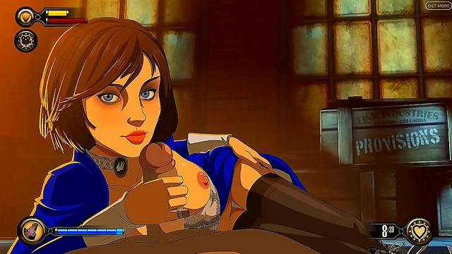 Biocock Anal Thrills – Hot Hentai Blowjob & Handjob Orgy from Bioshock Parody