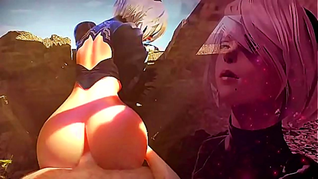 voluptuous Anime Beauty Enjoying Intense Pleasure with Well-Endowed Partner in Hot 3D hentai Scene