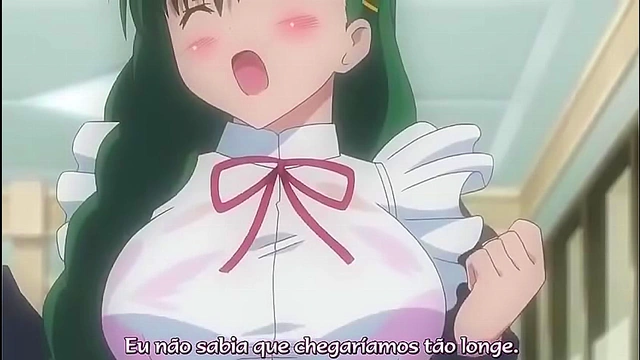 Sensual Maidens Tempt Attractive Butler in Heated Anime Encounter