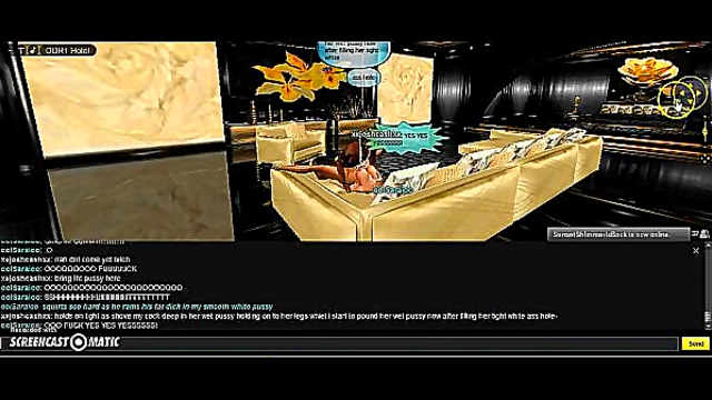 Explore Intimate Fantasies in the Golden Room with 3D Hentai Adventure