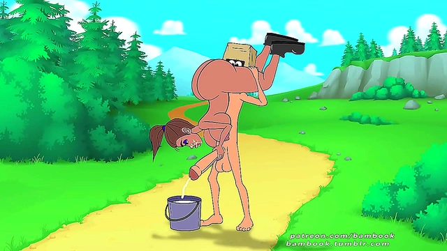 Cartoon Cutie Gives Mind-Blowing Blowjob & Handjob for Explosive Finish