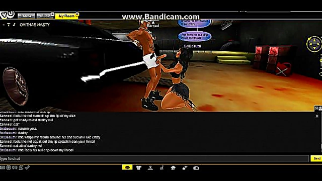 IMVU Hentai Chick Delivers Sloppy Blowjob in Steamy Animated Encounter