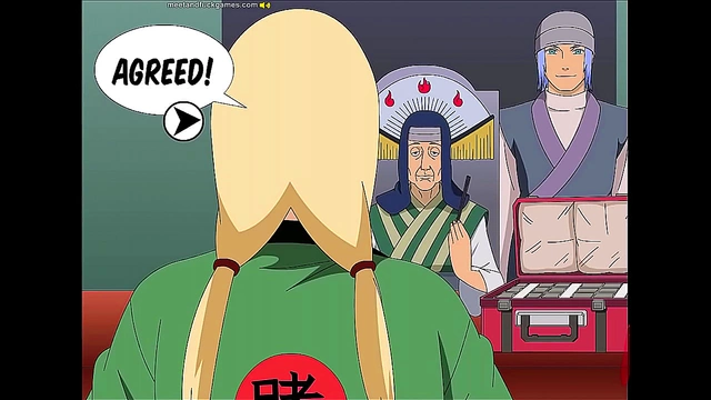 Tsunade Repays Her Debt with Steamy Anime Seduction in Naruto Parody