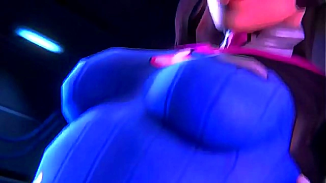 Hot HD hentai action – D.Va from Overwatch brings steamy heroine fantasies to life!