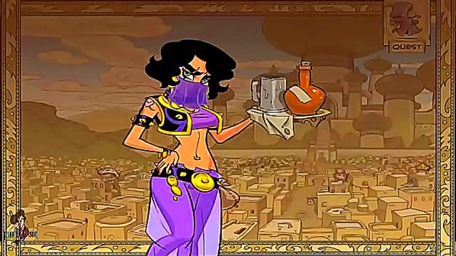 Hot Anime Princess Submits to Genie’s Training for Jafar’s Desire