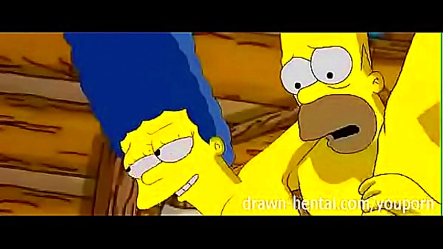 Marge’s Seductive Charms Heat Up the Cabin in Steamy Simpsons AnimeScene