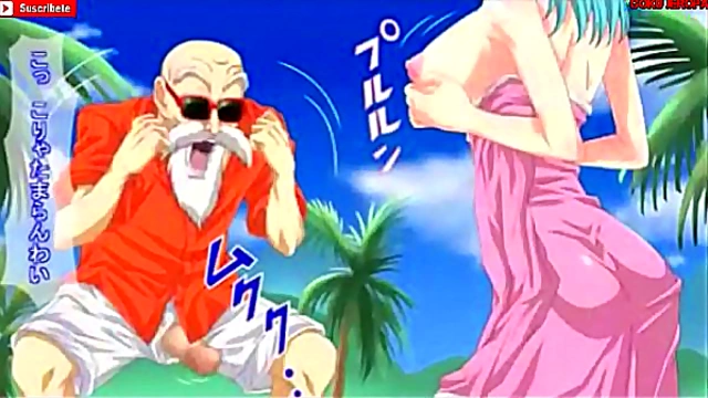 Rochi Satisfies Bulma's Desires in Steamy Dragon Ball Z Hentai Scene