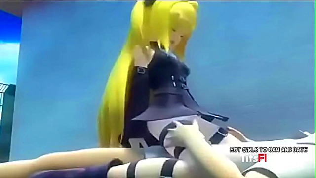 Blonde Hentai Beauty Provides Intense Pleasure in Steamy 3D Anime Scene
