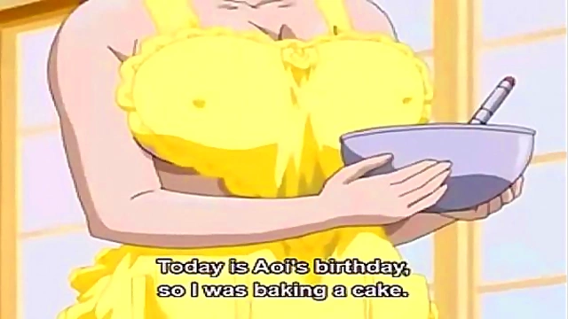 Sexy Big-Bosomed Anime Teacher Pleasures Student with Seductive blowjob & Deepthroat