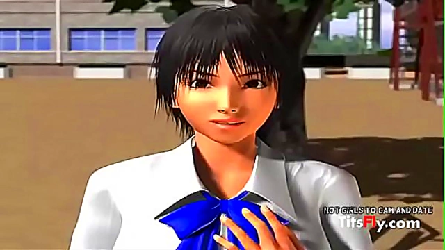 Seductive Big-Busted Teacher Tempts Her Student in 3D Hentai Fantasy