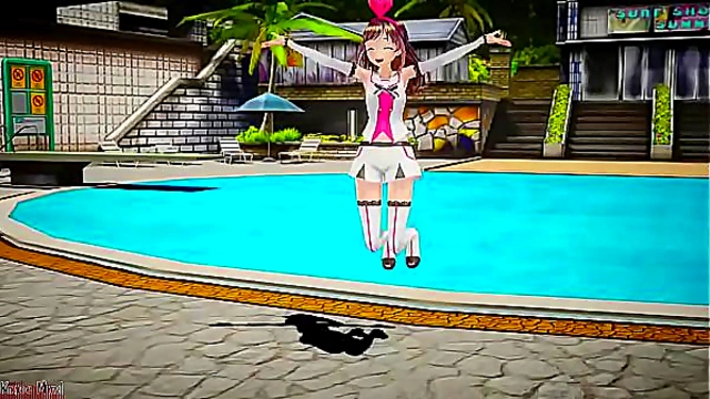 Kizuna AI Delivers Sizzling 3D Hentai Action in MMD Animation