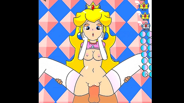 Princess Peach Tempts with Steamy Anal Pleasure and Explicit Nude Scenes from Game Cartoons