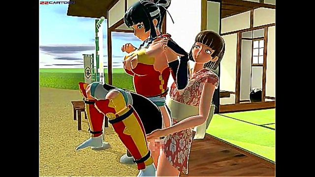 Skinny Latex Beauty Enjoys Steamy Encounter with Futanari in 3D Hentai